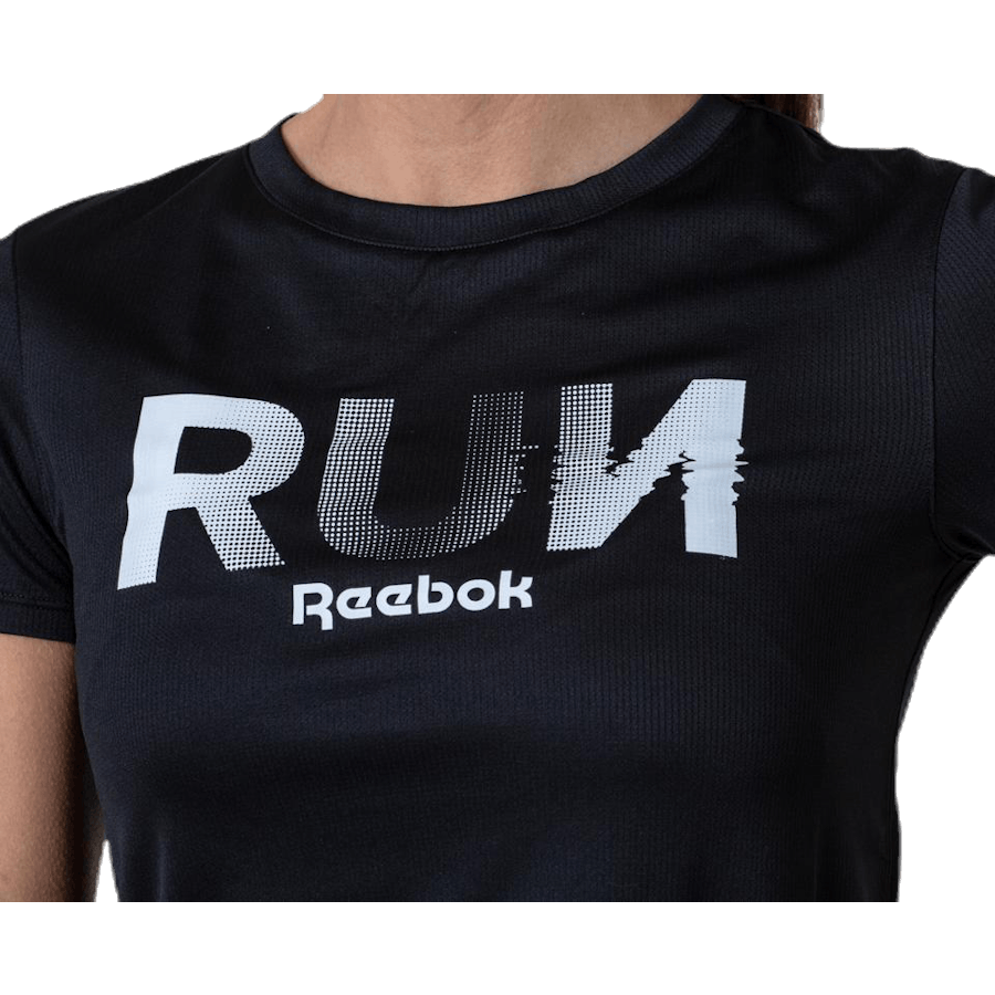 Running Essential Graphic Tee Black
