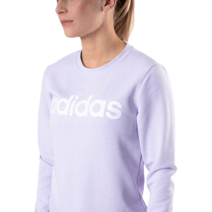 Essentials Linear Crewneck Purple Tint / White