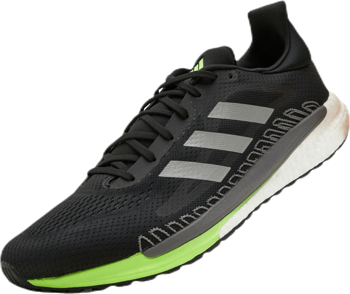 SolarGlide 3 Shoes Core Black / Silver Metallic / Signal Green