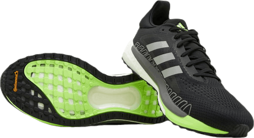 SolarGlide 3 Shoes Core Black / Silver Metallic / Signal Green