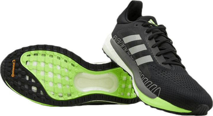 SolarGlide 3 Shoes Core Black / Silver Metallic / Signal Green