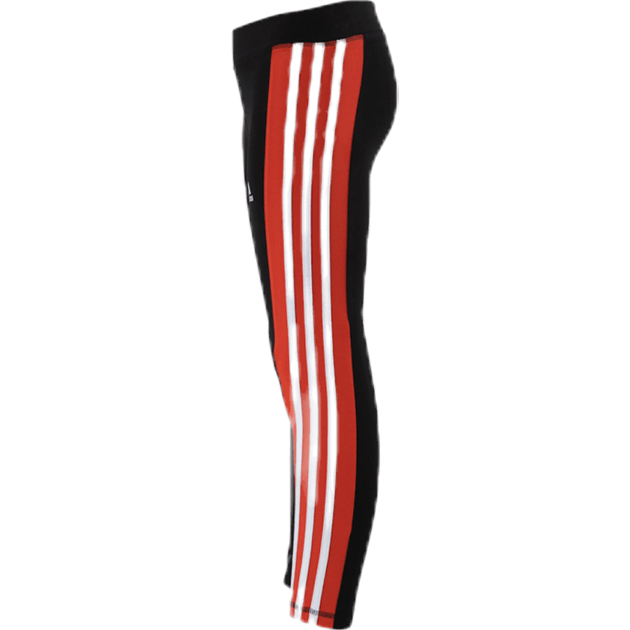 Girls Linear 3 Stripe Tight Orange/Black