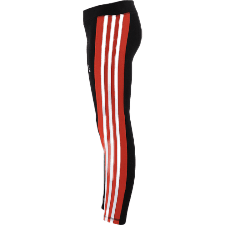 Girls Linear 3 Stripe Tight Orange/Black