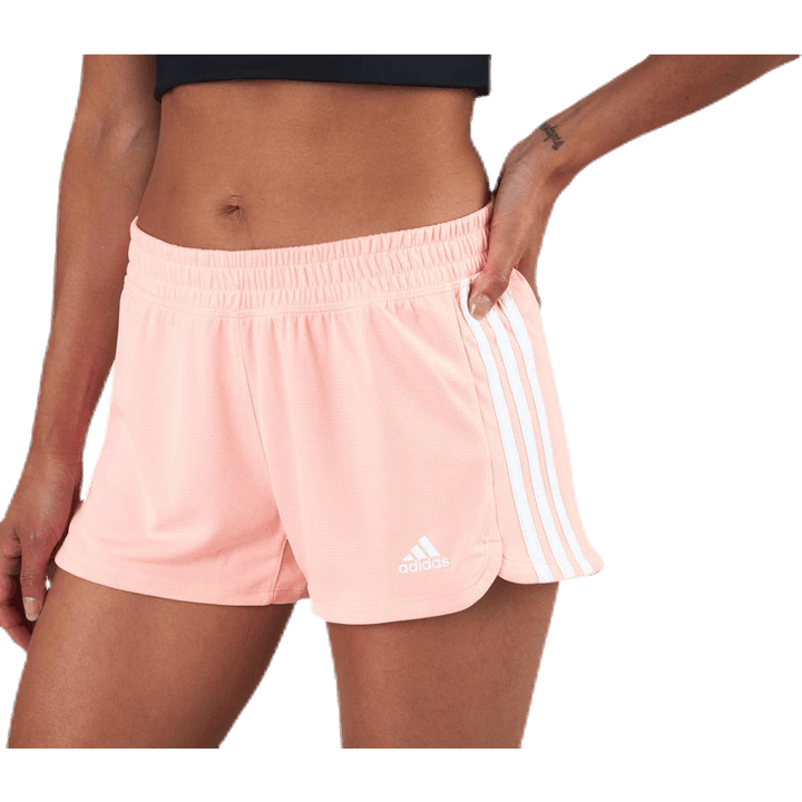 Pacer 3-Stripes Knit Shorts Pink