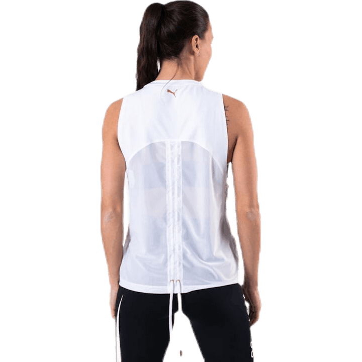 Metal Splash Adjustable Tank White