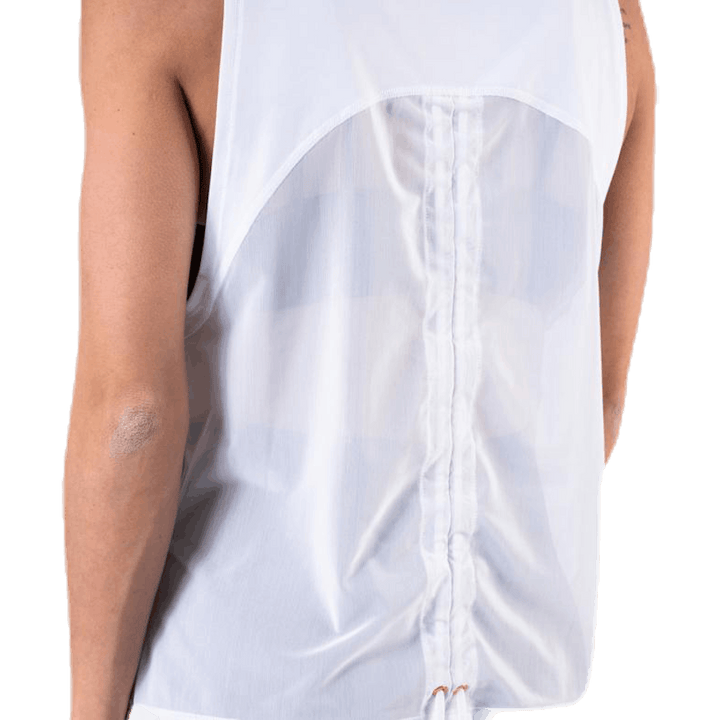 Metal Splash Adjustable Tank White