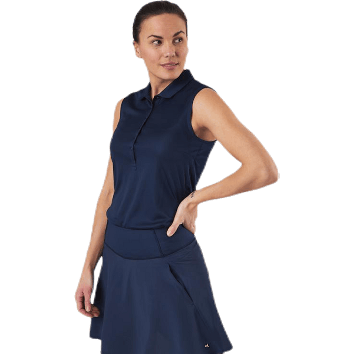 Rotation Sleeveless Polo Blue