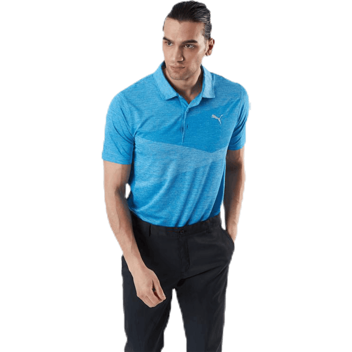 Polo Jacquard Alterknit Bleu