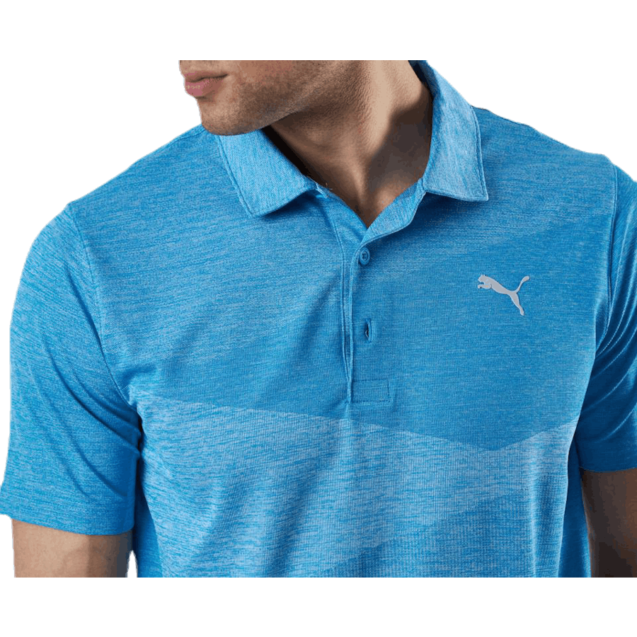 Polo Jacquard Alterknit Bleu