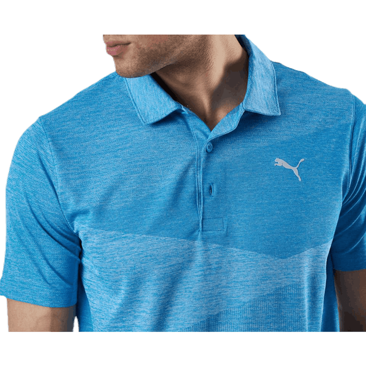 Polo Jacquard Alterknit Bleu