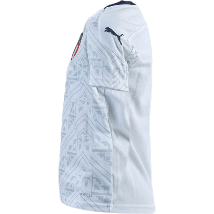 FIGC Away Shirt Replica Junior Blue/White