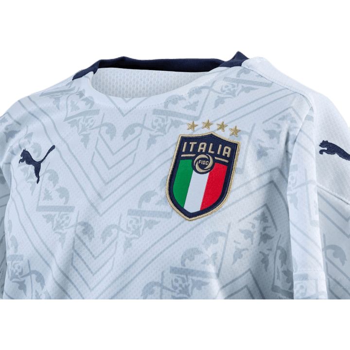 FIGC Away Shirt Replica Junior Blue/White