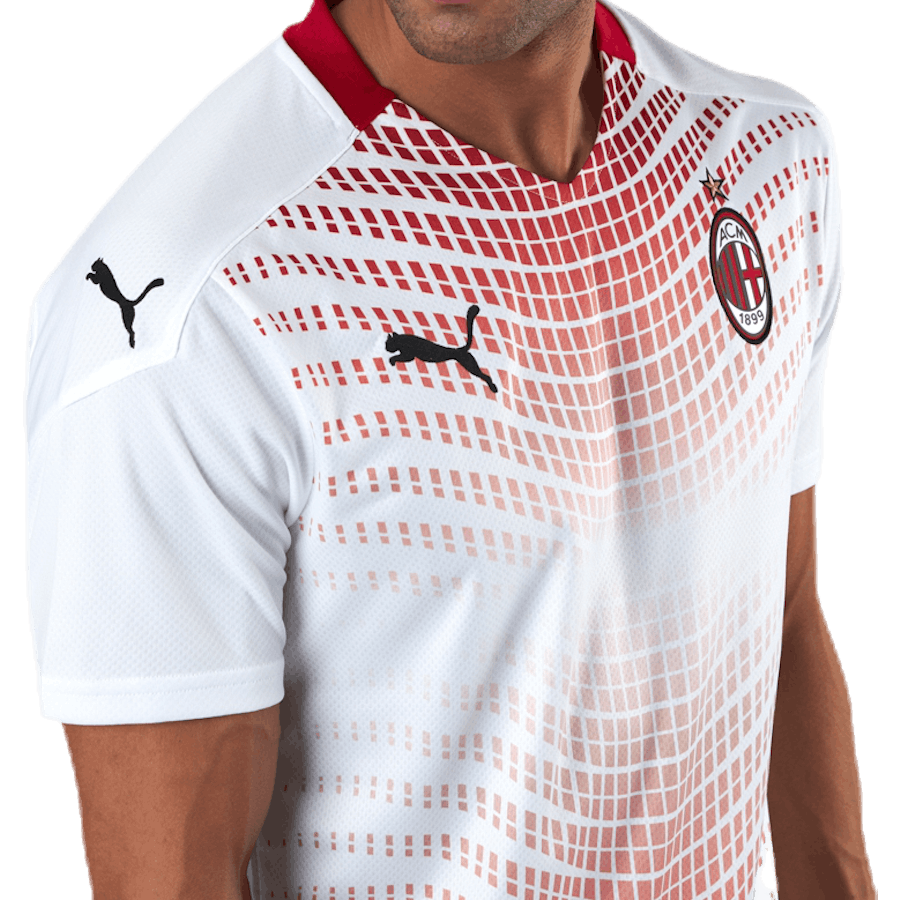 AC Milan Away Shirt Replica White/Red
