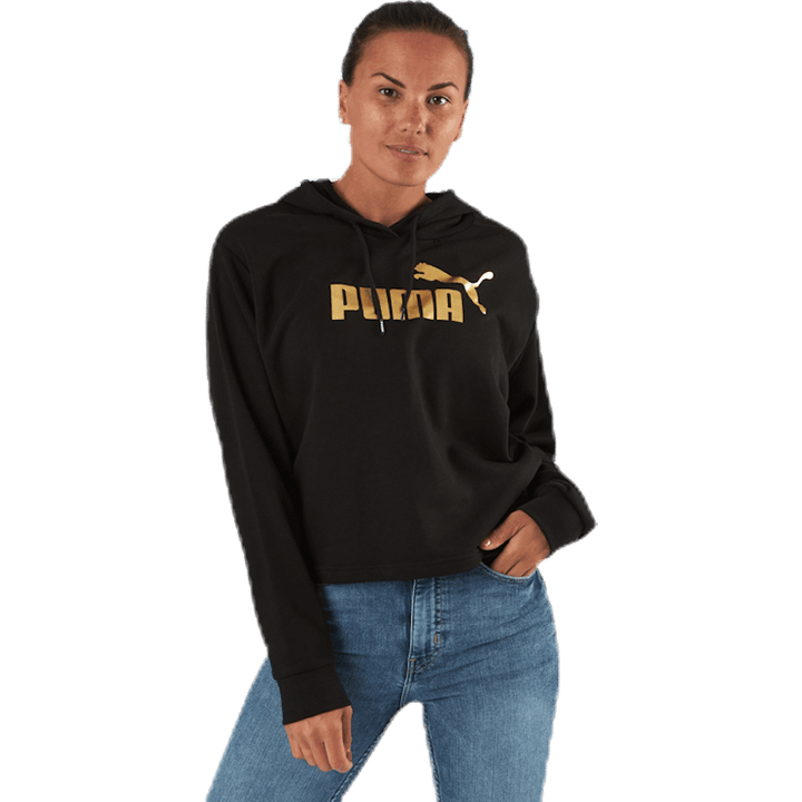 ESS+ Metallic Cropped Hoody TR Black/Gold