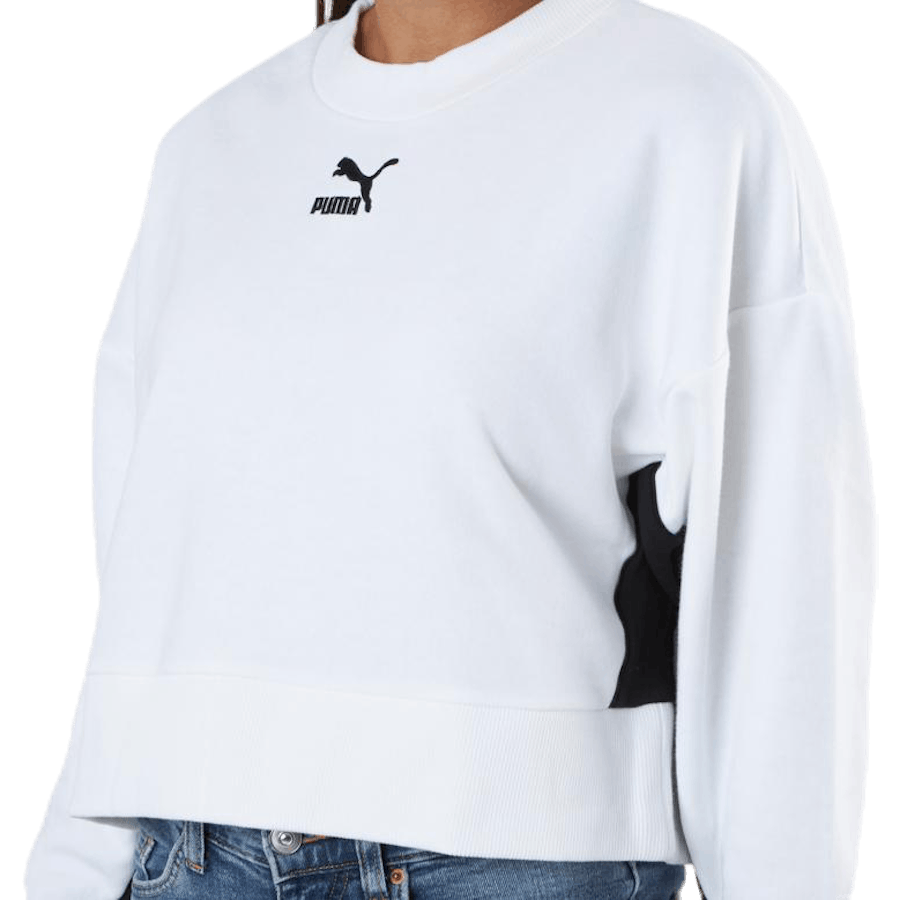 Classics Cropped Crew White