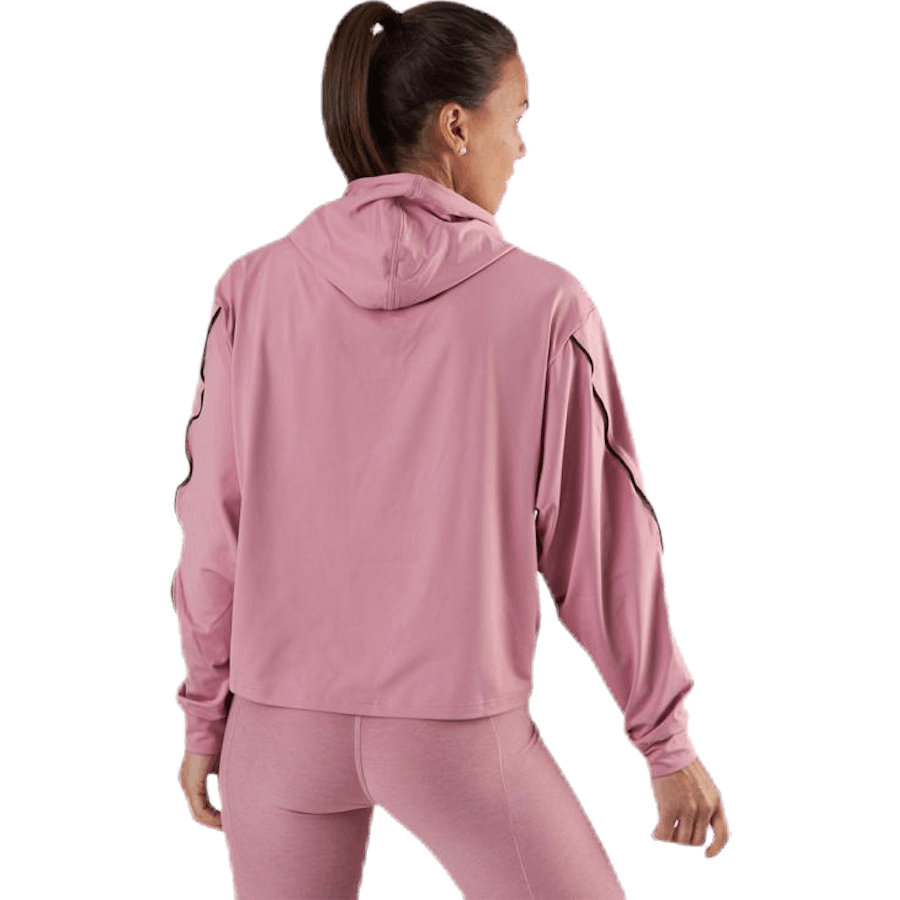 Sweat à capuche Train Pearl rose