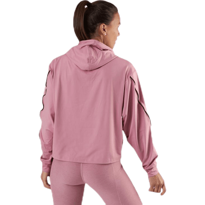 Sweat à capuche Train Pearl rose