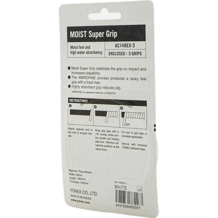 Kostea Super Grip Valkoinen