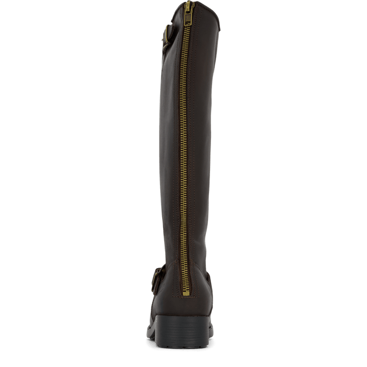 High Zip Back Brown/Gold