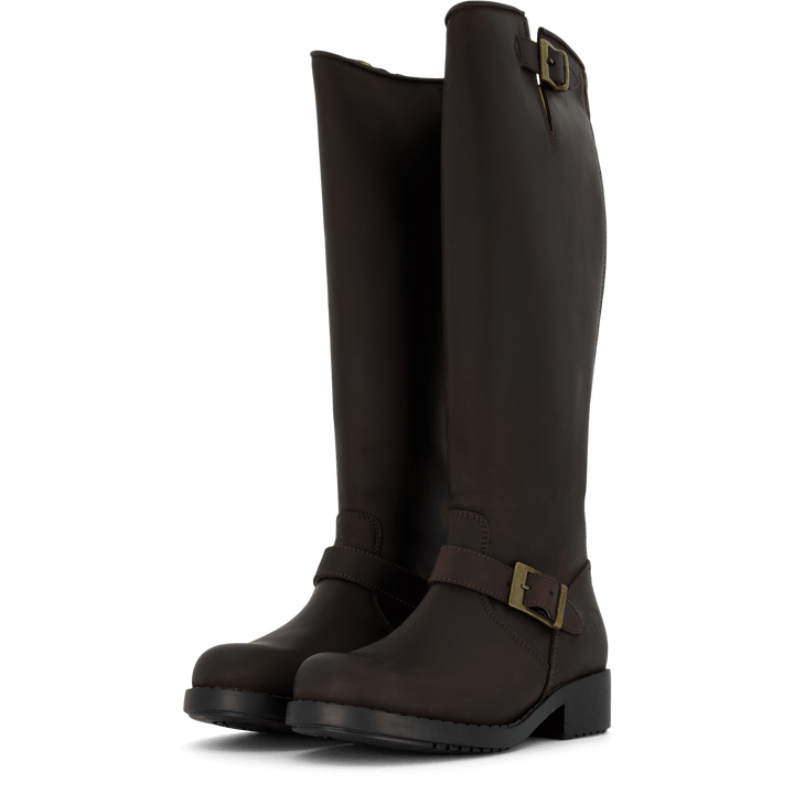 High Zip Back Brown/Gold