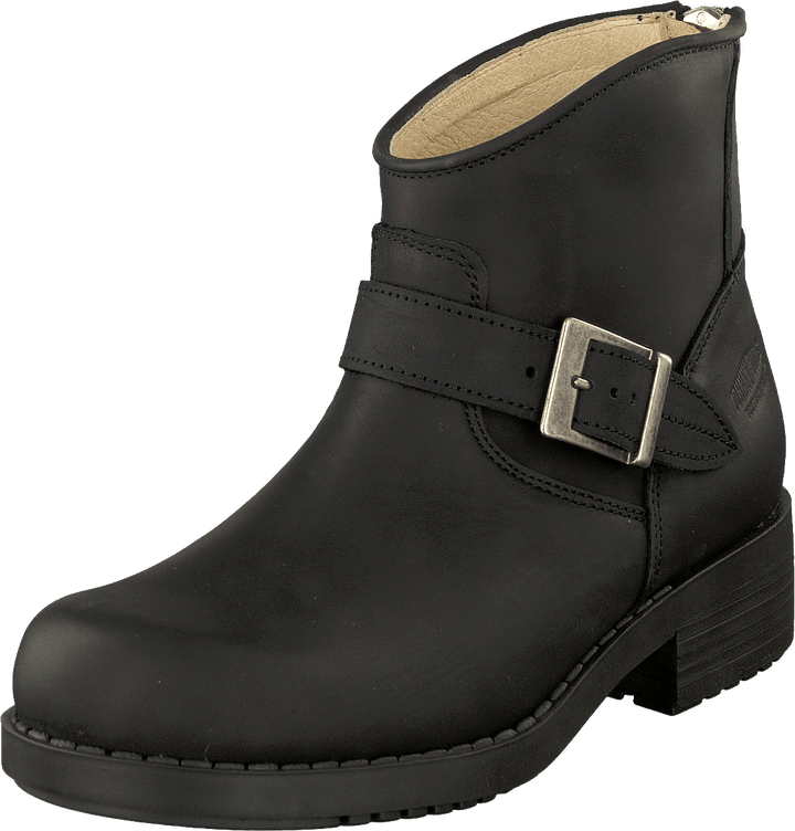 Very Low Boot Zip Back Black/Silver