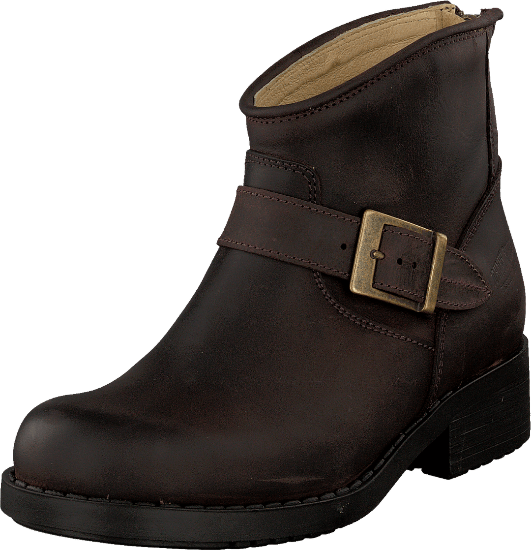 Ļoti zemi zābaki Zip Back Brown/Gold