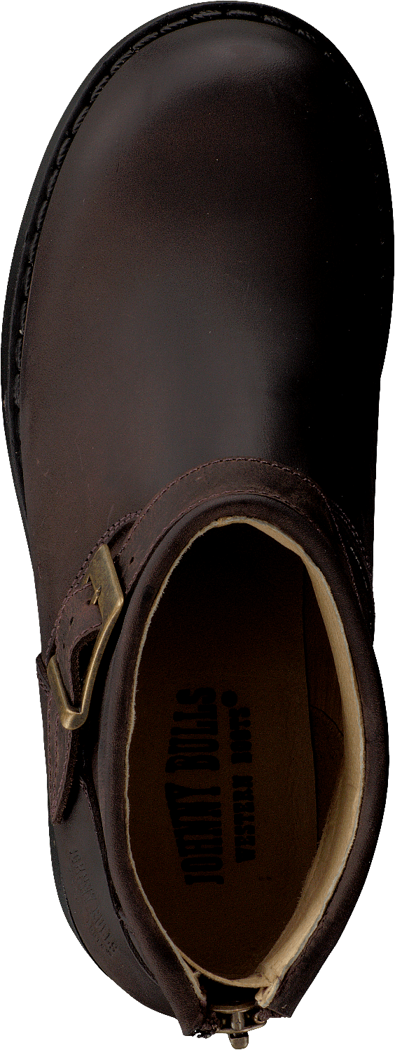 Ļoti zemi zābaki Zip Back Brown/Gold