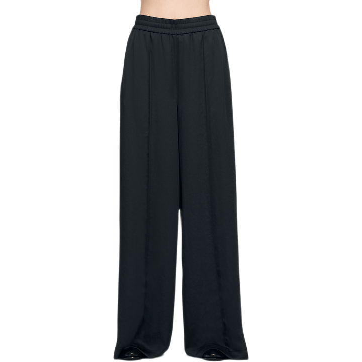 Light Wash & Go Wide Leg Pants Black