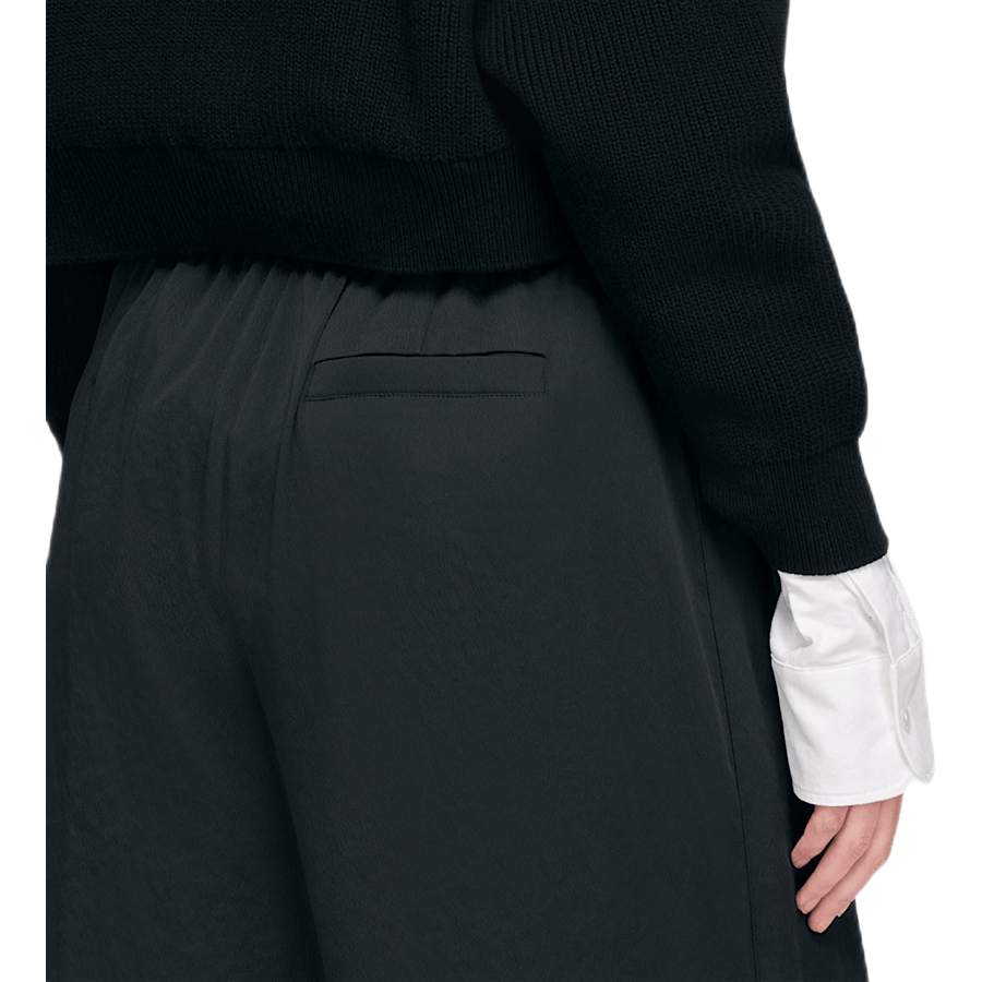 Light Wash & Go Wide Leg Pants Black