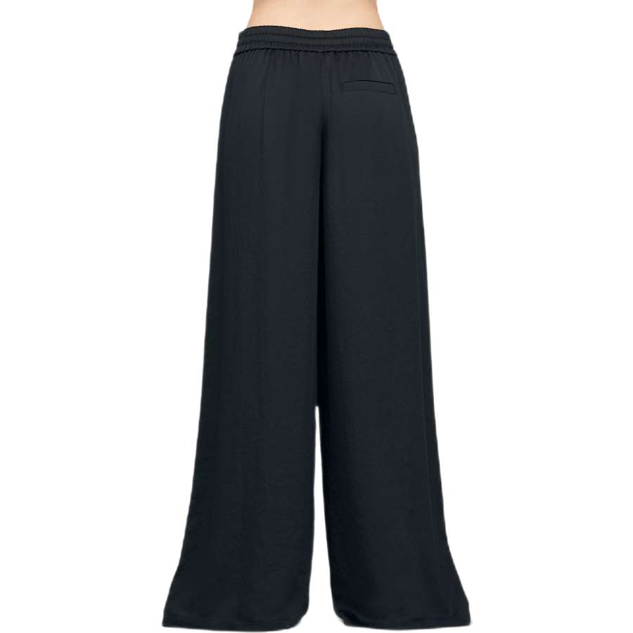 Light Wash & Go Wide Leg Pants Black