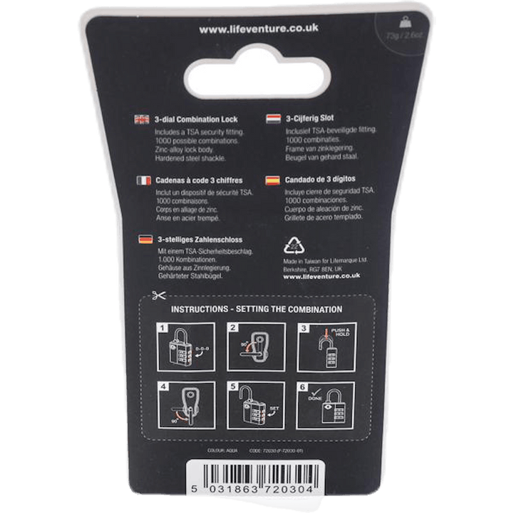TSA Combi Lock Blue