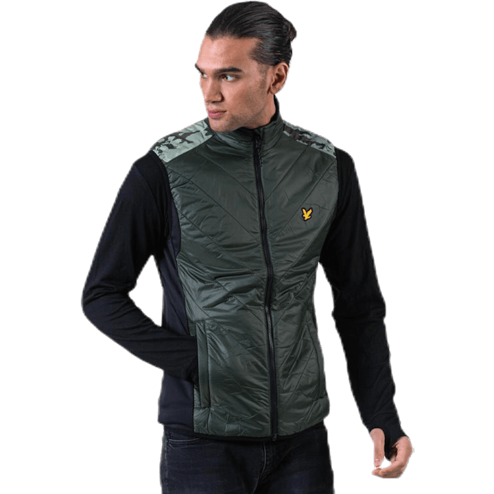 Brandon Chevron Gilet Green