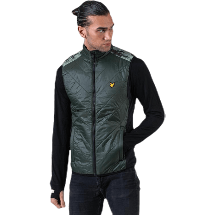 Brandon Chevron Gilet Green