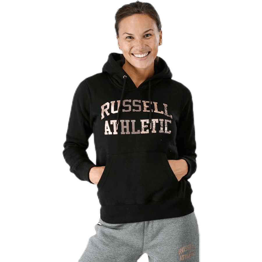 Pull Over Logo Hoody Black