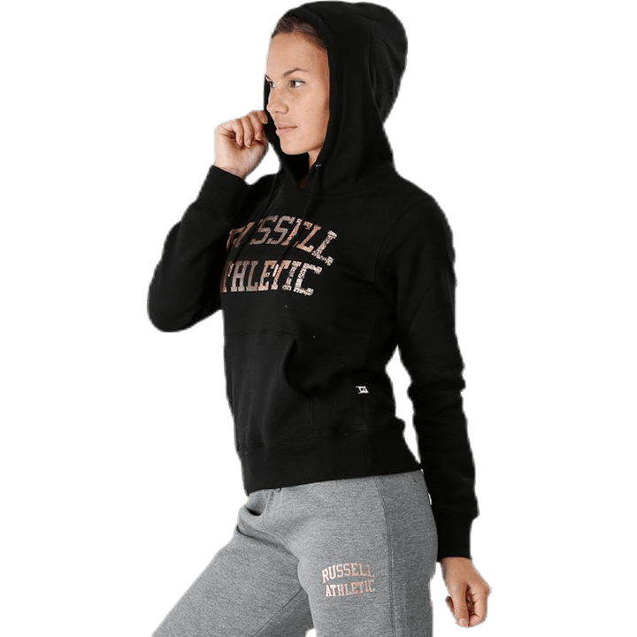 Pull Over Logo Hoody Black