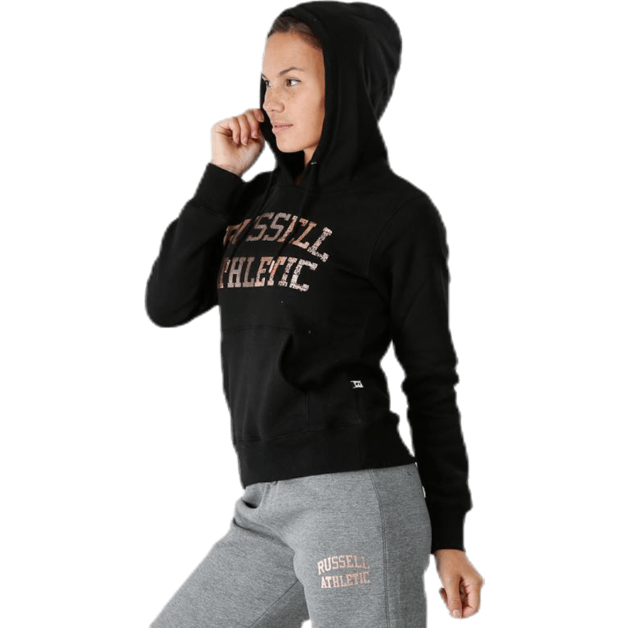 Pull Over Logo Hoody Black