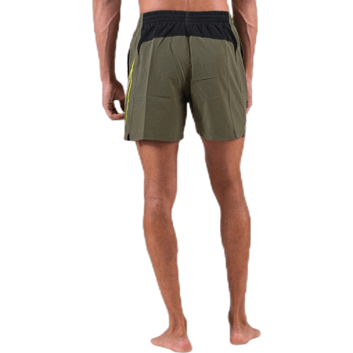 5" Volley Short Big Swoosh Green
