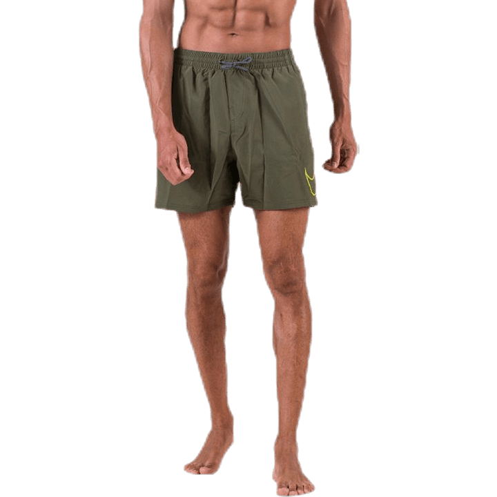 5" Volley Short Big Swoosh Green