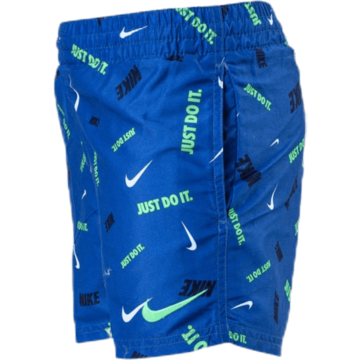 4" Volly Short Logofetti Junior Blue