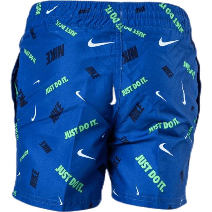 4" Volly Short Logofetti Junior Blue
