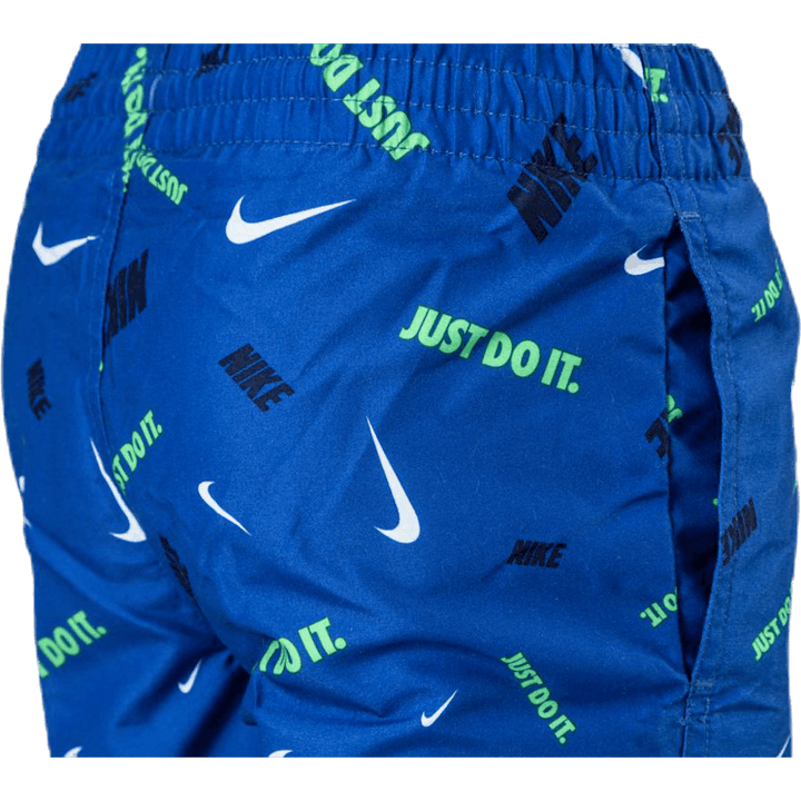 4" Volly Short Logofetti Junior Blue