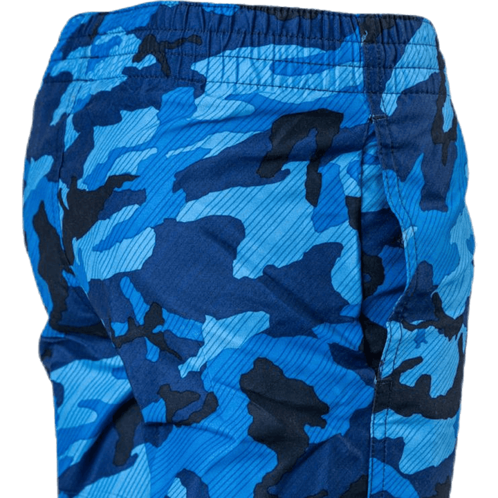 4" Volly Short Camo Junior Blue