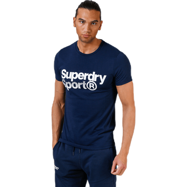 Core Sport Graphic Tee Sinine