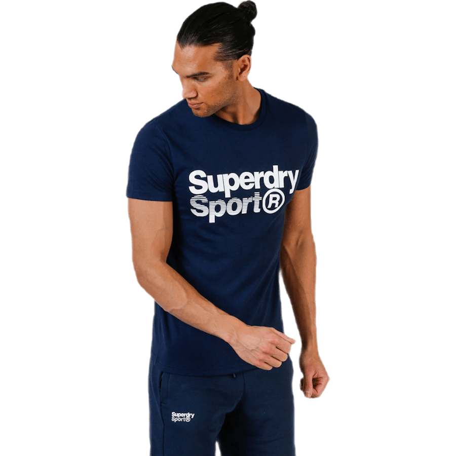 Core Sport Graphic Tee Sinine