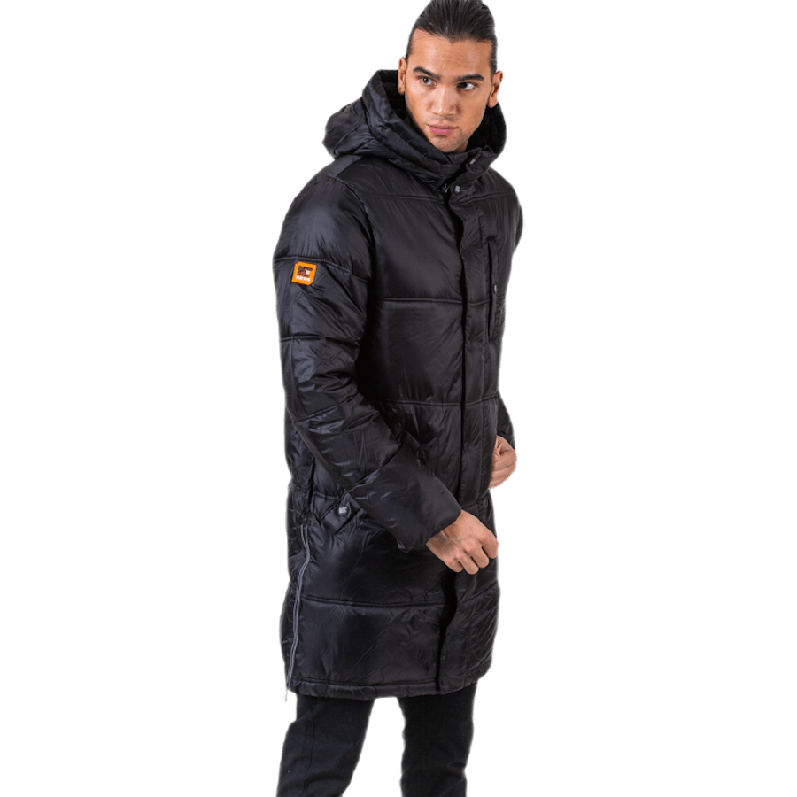 Street Longline Puffer Black