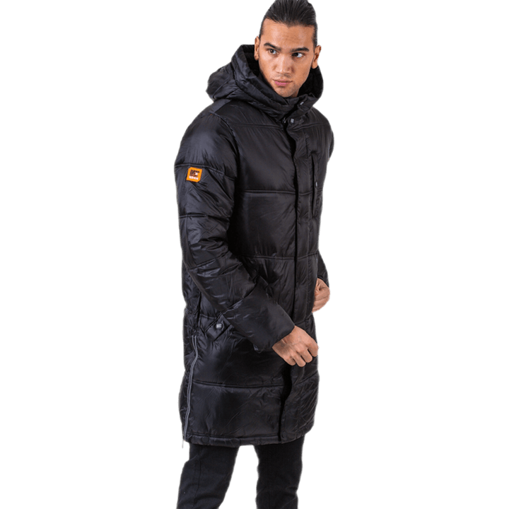 Street Longline Puffer Black