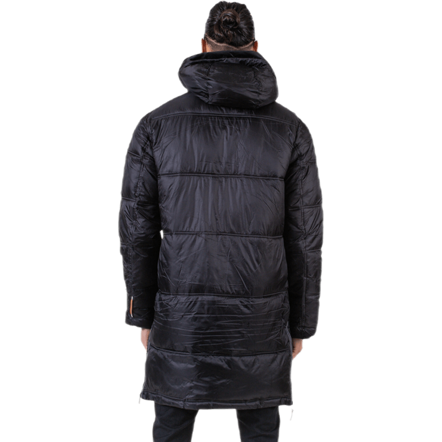 Street Longline Puffer Black