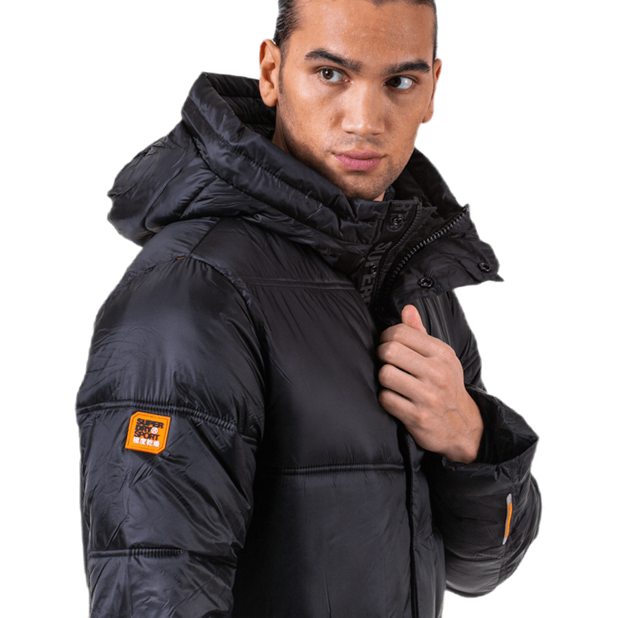 Street Longline Puffer Black