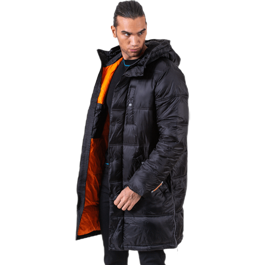 Street Longline Puffer Black