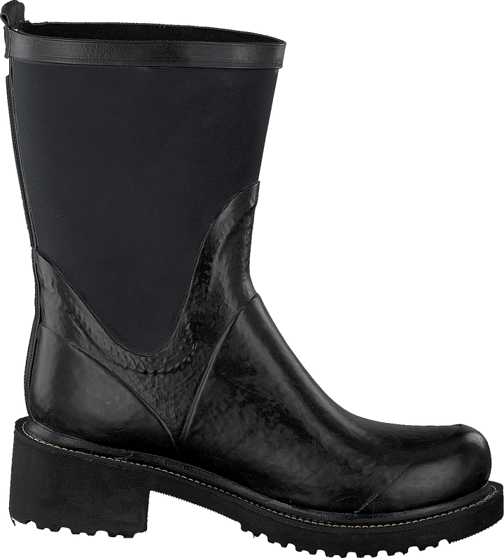 Rubber Boot With Neoprene Shaft Black